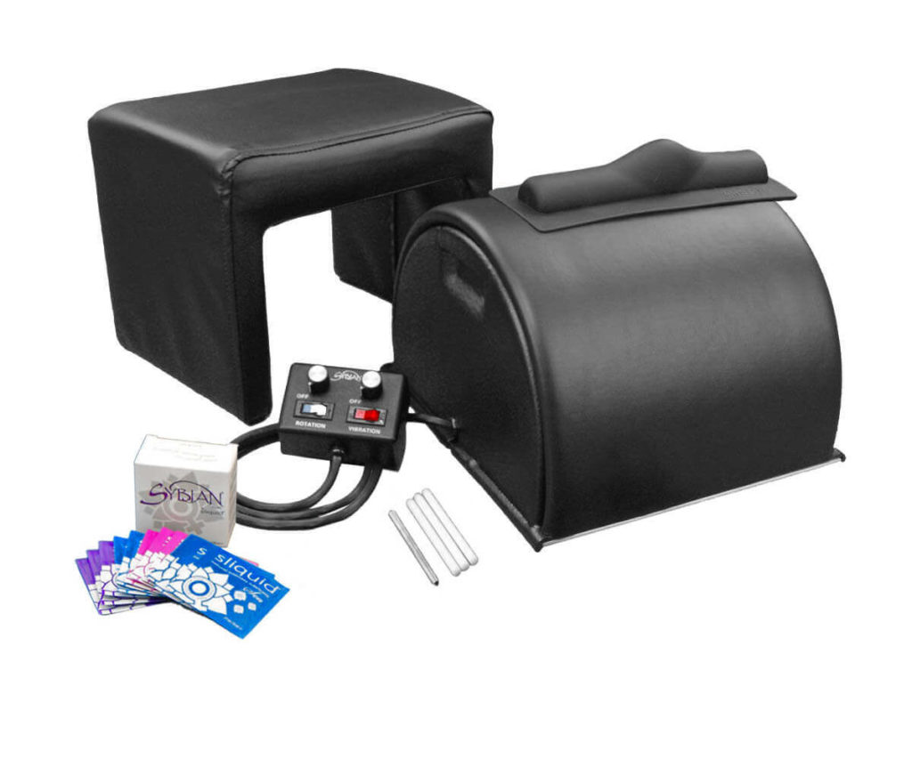 The Sybian sex machine package