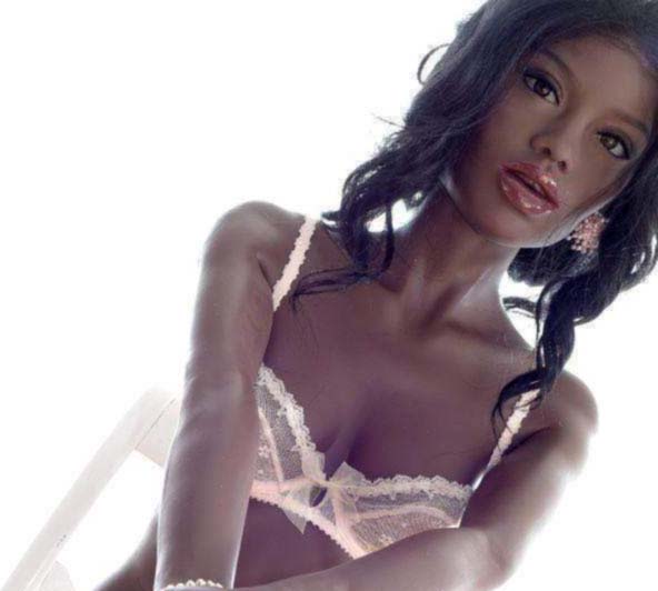 Nava ebony sex doll from Sexy Real Sex Dolls