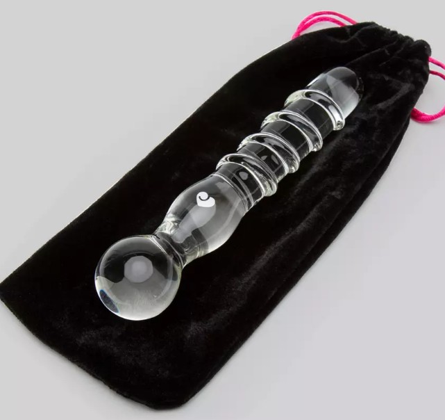 Lovehoney Textured Sensual Glass Dildo