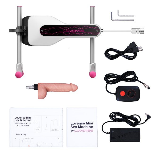 Contents of the Lovense Mini sex machine box